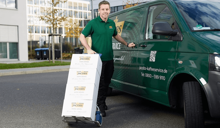 Jacobs-Kaffeemaschinen Servicefahrzeug Jacobs-Kaffeemaschinen Servicefahrzeug