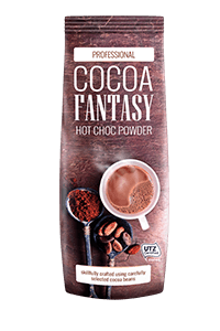 Cocoa Fantasy Hot Choc Powder UTZ (15%), Kakaospezialität Cocoa Fantasy Hot Choc Powder UTZ (15%), Kakaospezialität